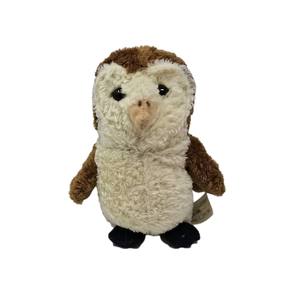 Leosco Collection 6" Brown Barn Owl Plush Stuffed Animal Toy‎